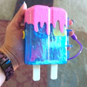 Miniature Popsicle house with dolls